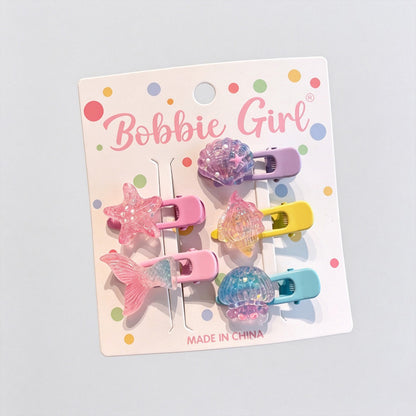 Animal Resin Hair Clips Set