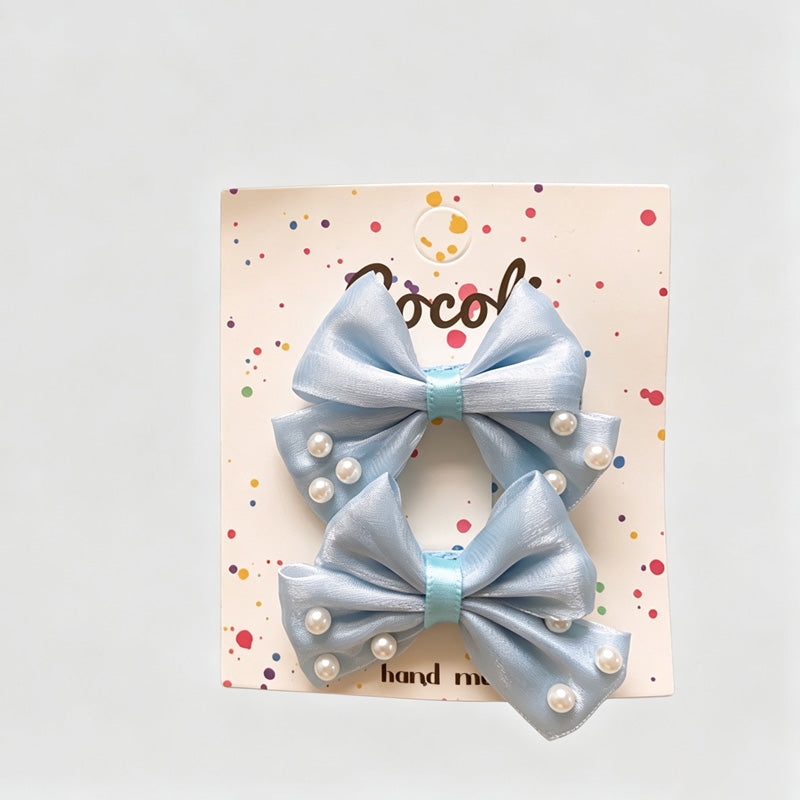 Lace Grid Print BB Hair Clips