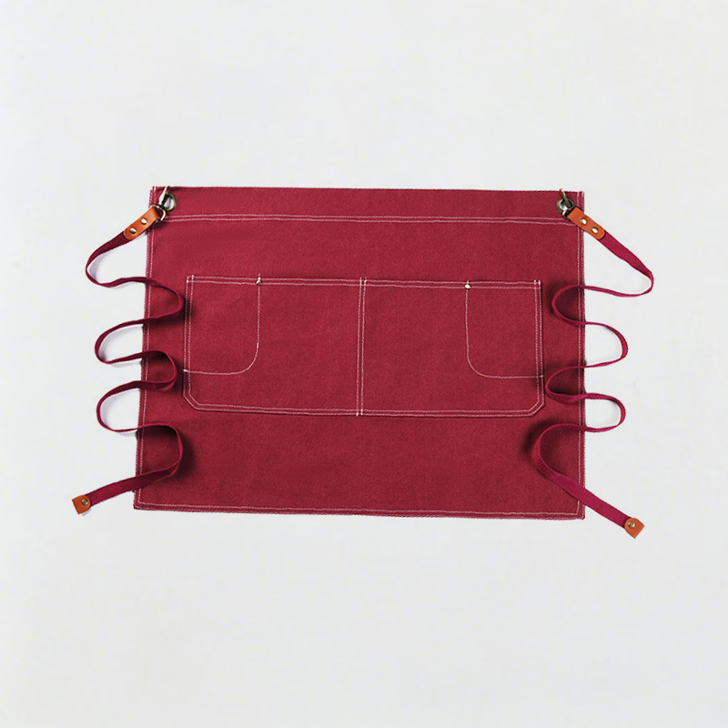 Canvas Four‑Pocket Waist Apron