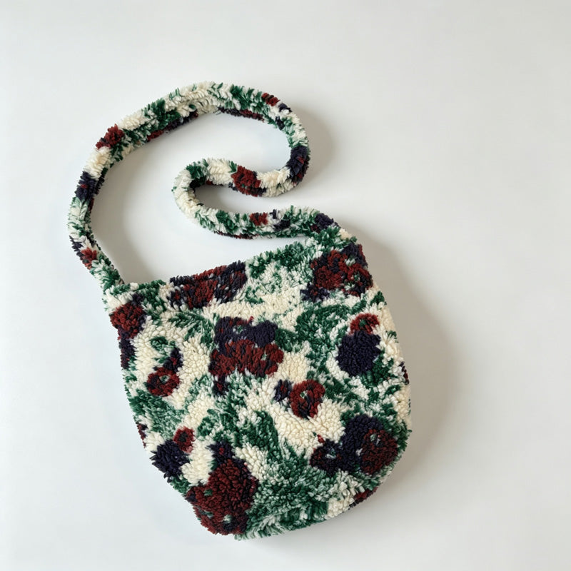 Plush Fleece Crossbody Shoulder Bag