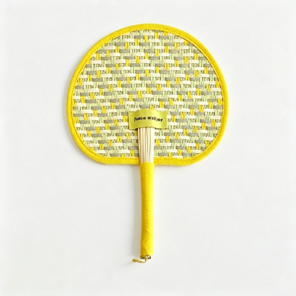 Woven Wheat Straw Hand Fan