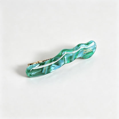 Wavy Acetate Alligator Hair Barrette