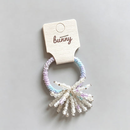 Colorful Beaded Flower Shape Hair Tie