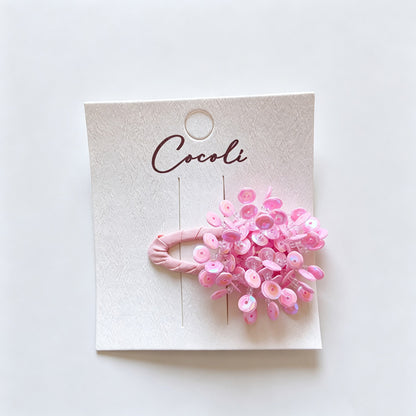 Multicolor Beaded Flower Hair Clip