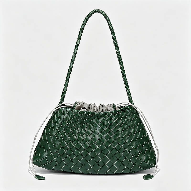 Hand‑Woven Drawstring Hobo Und - Shopdayla Wholesale - #4242