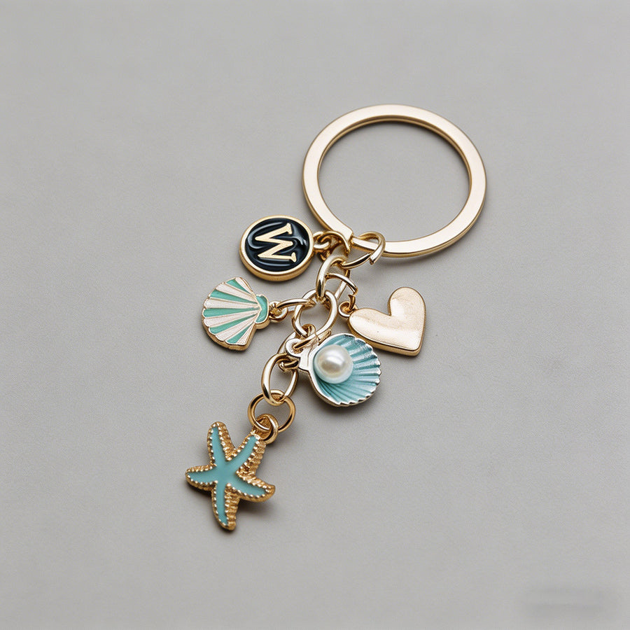 Beach Theme Enamel Keychain - Shopdayla Wholesale - #7922