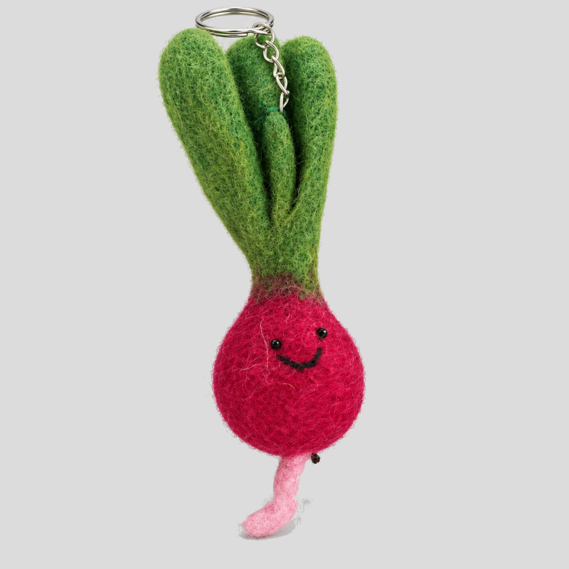 Vegetable Shape Smiling Face Keychains