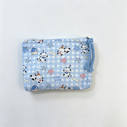 Bunny Dog Printed Fabric Pouch