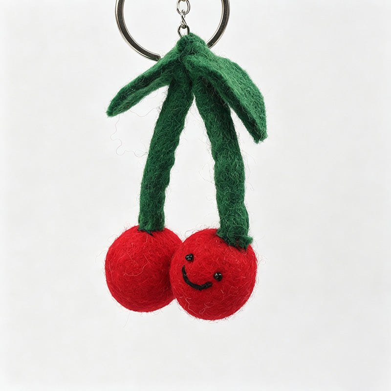 Crochet Fruit Keychain