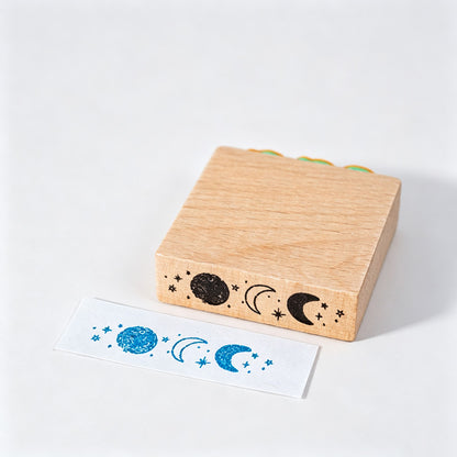 Beech Wood Rubber Stamp