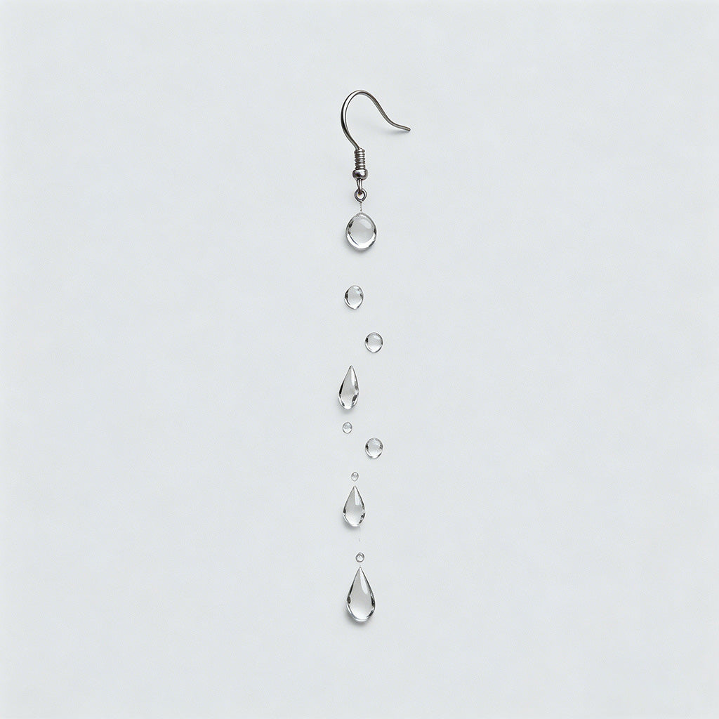 Clear Bubble Teardrop Dangle Jewelry