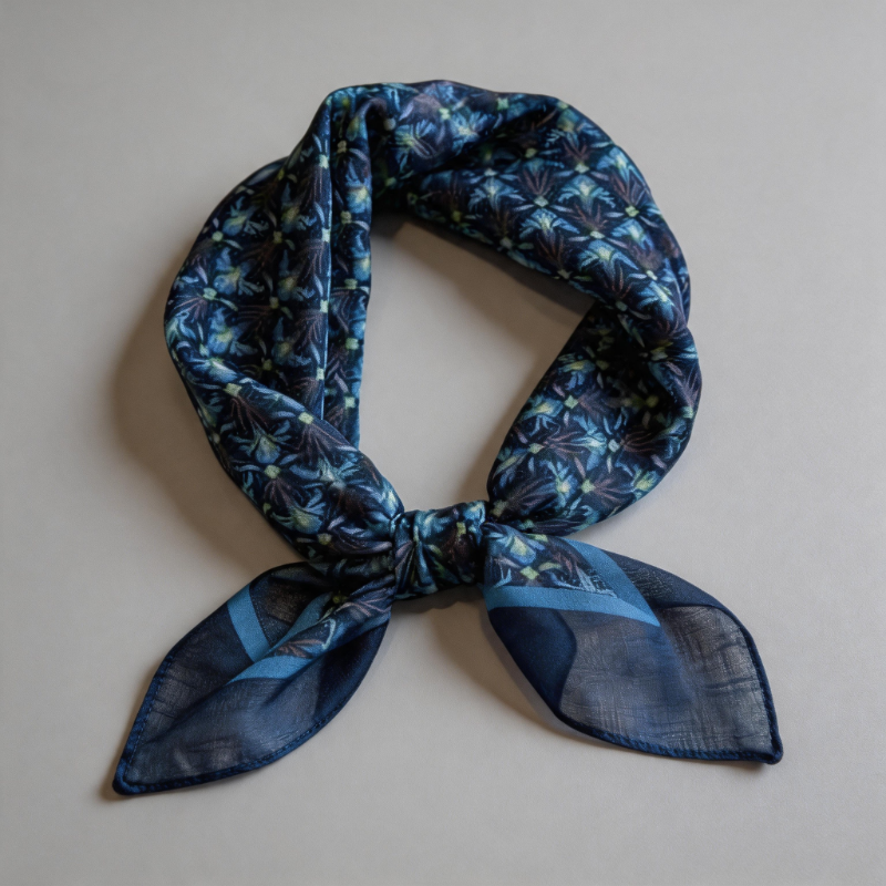Floral Print Square Scarf Band - Shopdayla Wholesale - #0434