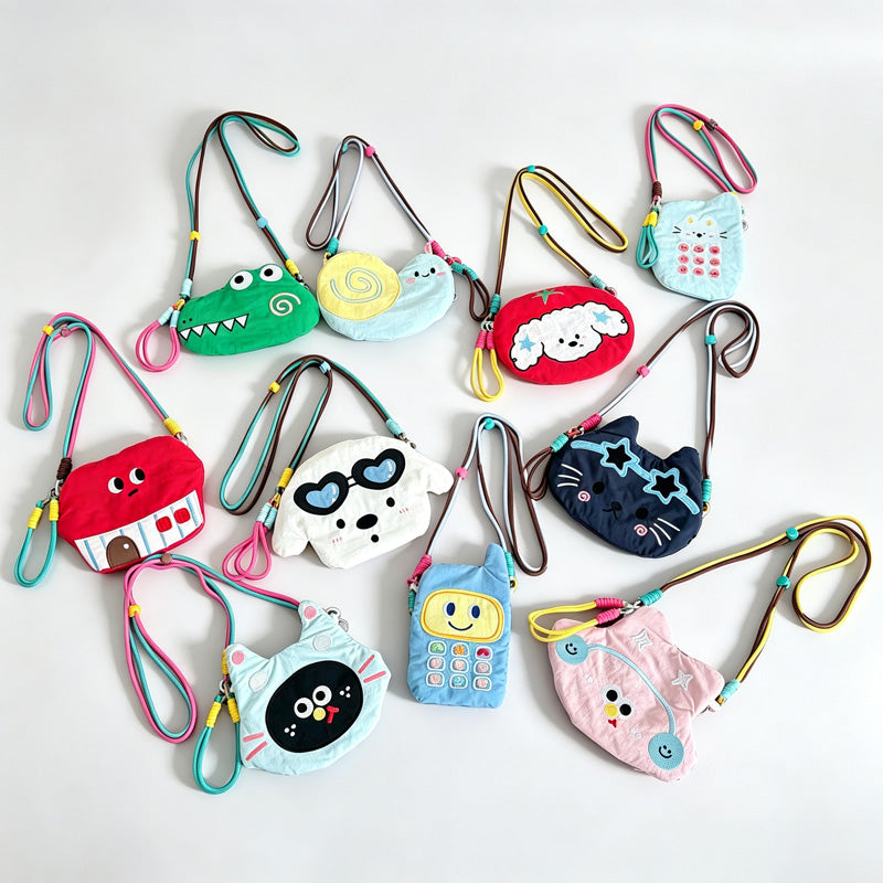 Animal Shape Nylon Crossbody Bag