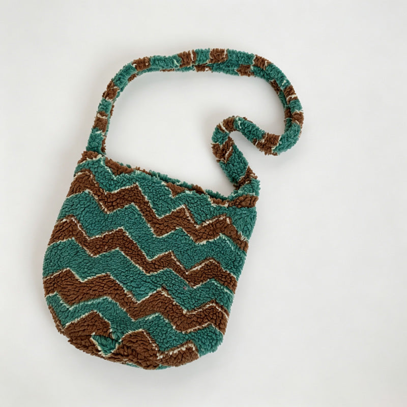Plush Fleece Crossbody Shoulder Bag