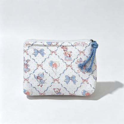Everyday Bow Printed Fabric Pouch