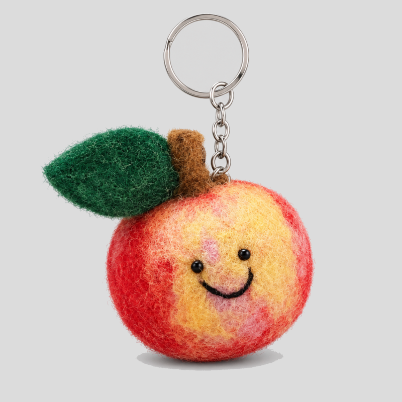Vegetable Shape Smiling Face Keychains