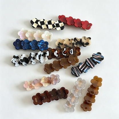 Flower‑Shaped Duckbill Hair Clips
