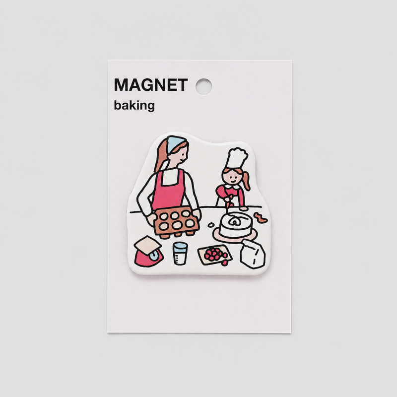 Daily Life Pattern Acrylic Fridge Magnet