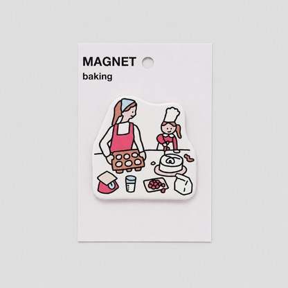 Daily Life Pattern Acrylic Fridge Magnet