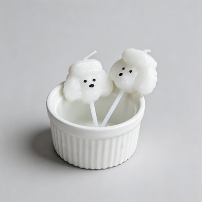 Cute Teddy Dog Birthday Candle - Shopdayla Wholesale - #7874