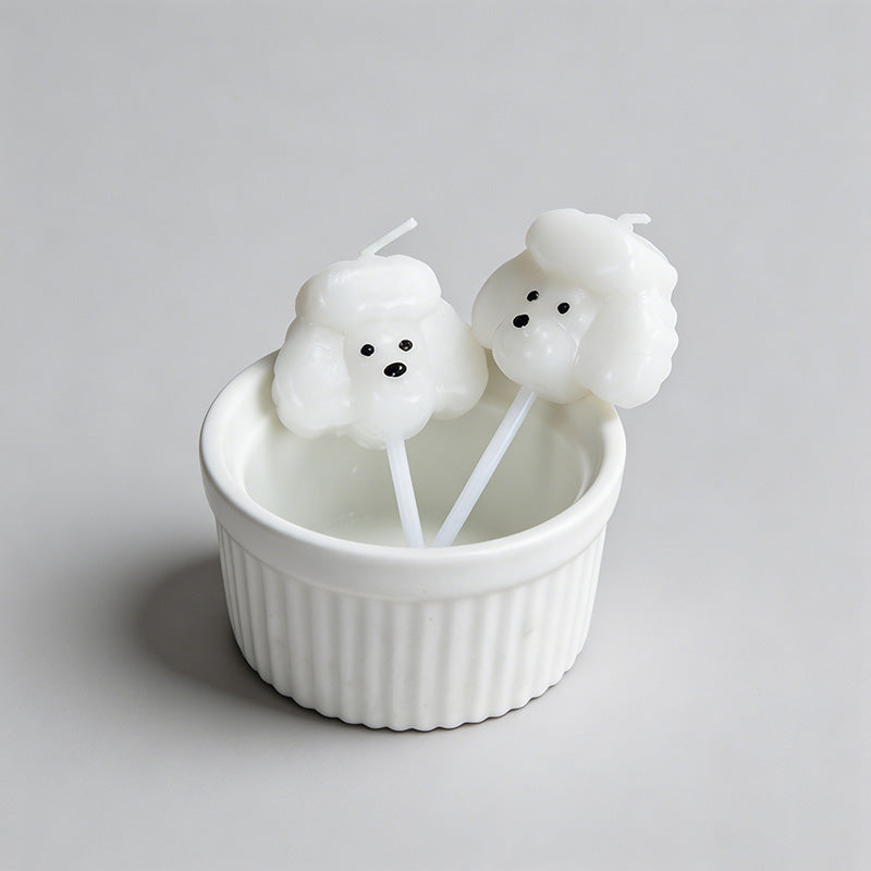 Cute Teddy Dog Birthday Candle - Shopdayla Wholesale - #7874