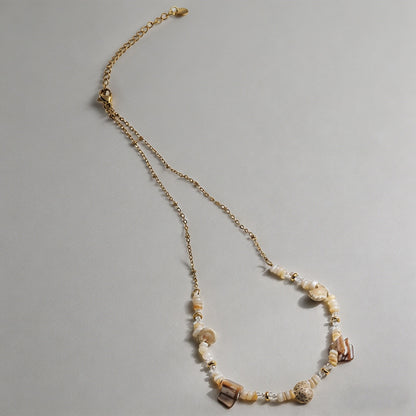 Ocean Shell Beaded Stainless S - Shopdayla Wholesale - #0146