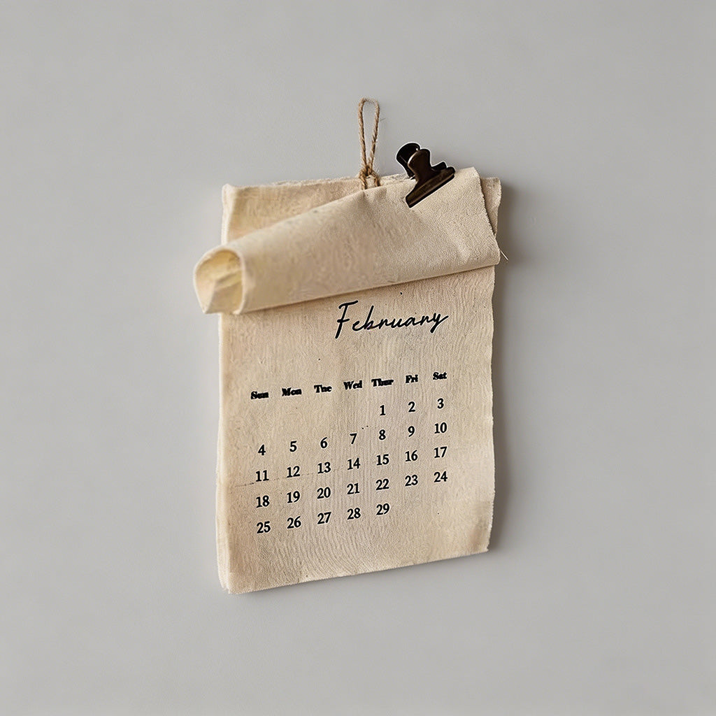 Linen Fabric Calendar - Shopdayla Wholesale - #5762