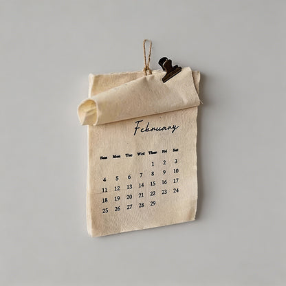 Linen Fabric Calendar - Shopdayla Wholesale - #5762