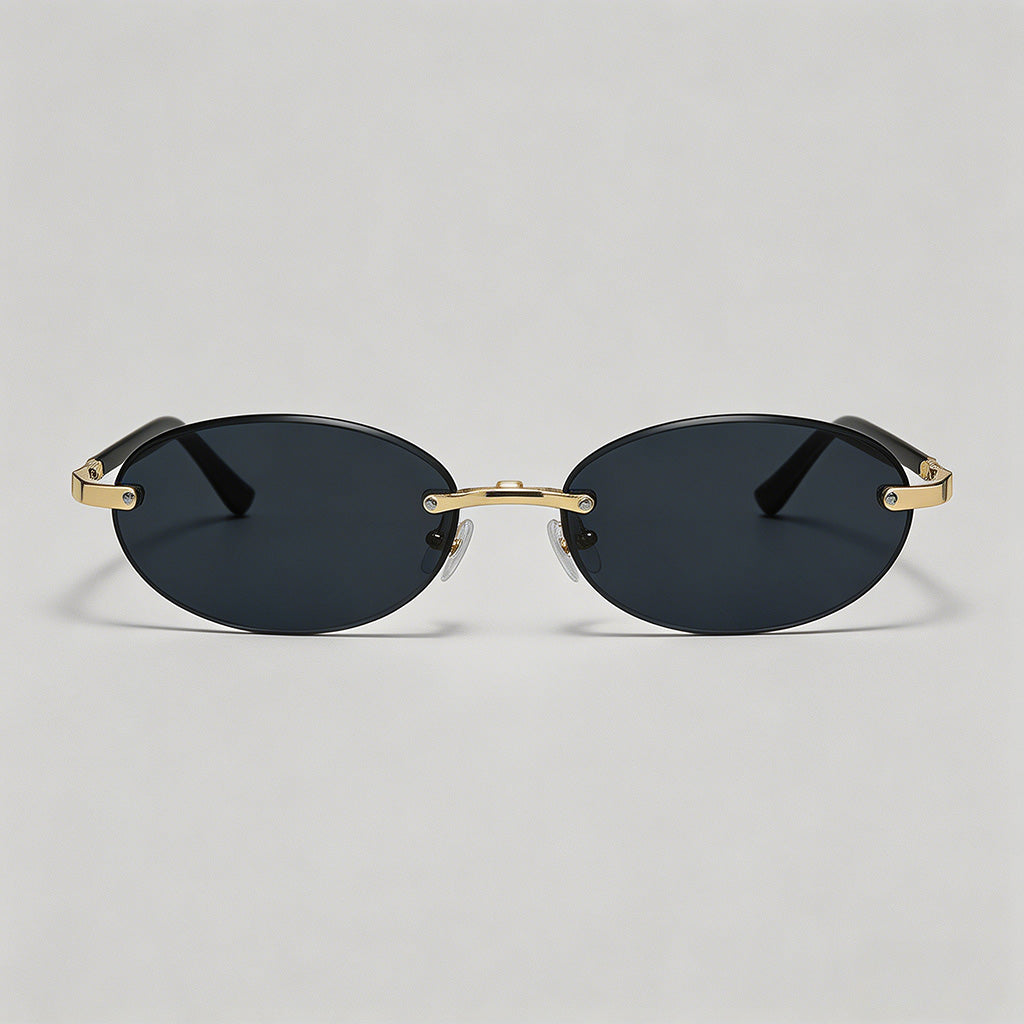 Rimless Oval Sunglasses - Shopdayla Wholesale - #7570