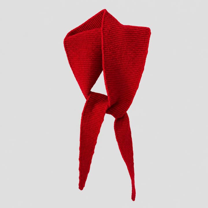 Knitted Triangular Scarf