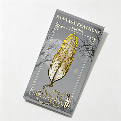 Metal Feather Bookmark