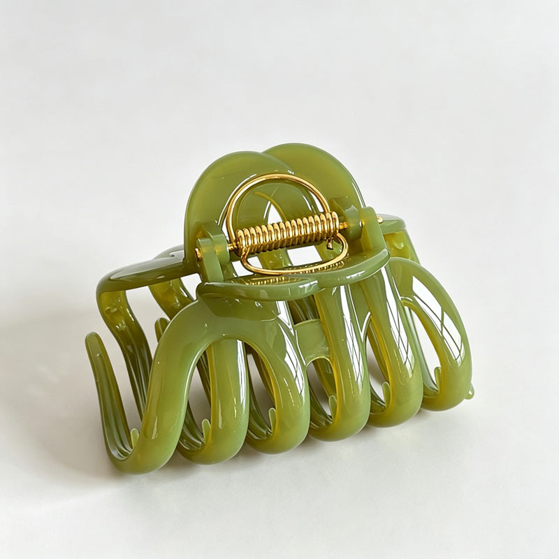 Solid Color Hair Claw Clip