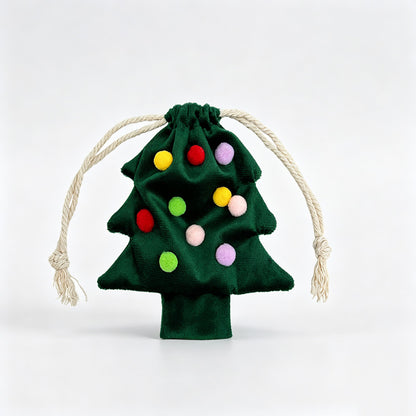 Pom Pom Tree Drawstring Pouch