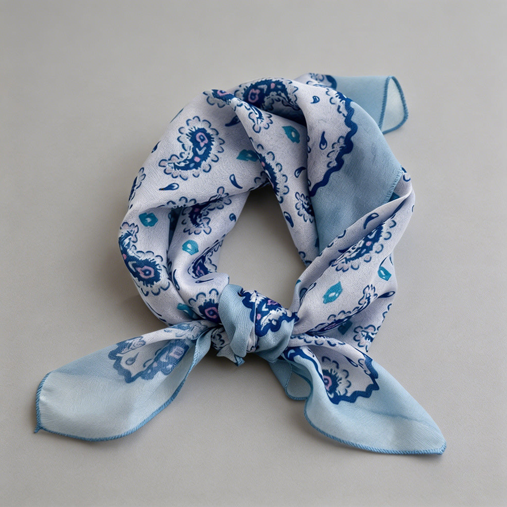 Vintage Soft Blue Floral Print - Shopdayla Wholesale - #1586