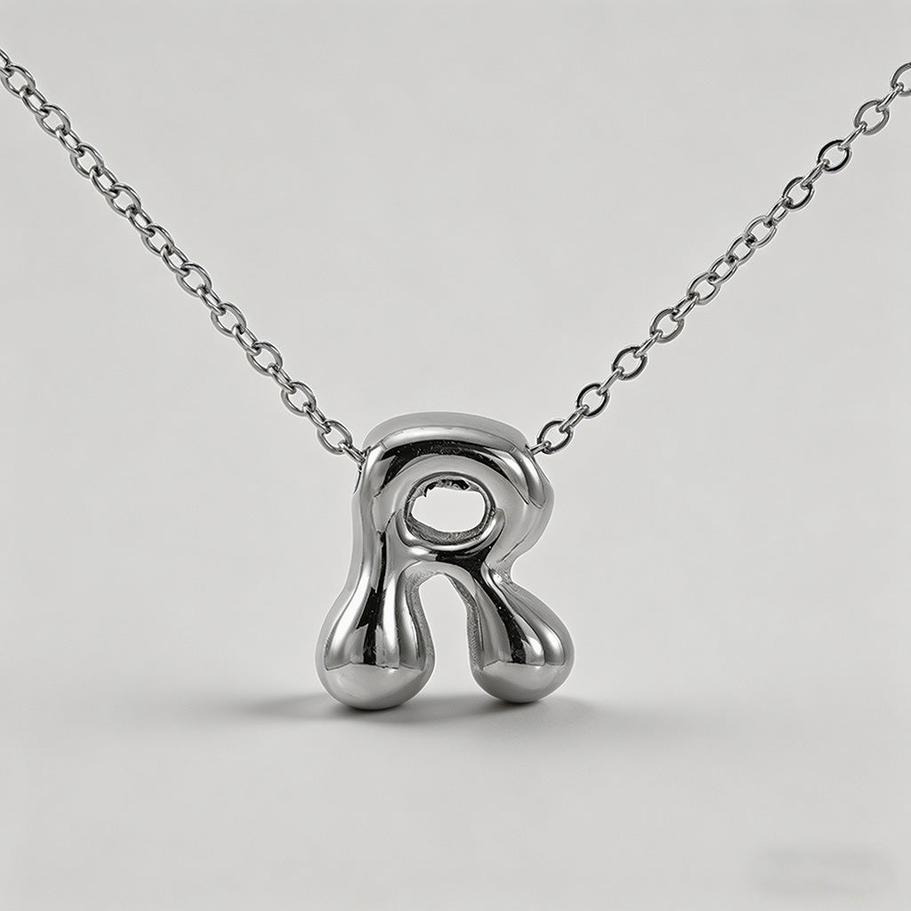 3D Bubble Letter Initial Neckl - Shopdayla Wholesale - #2018