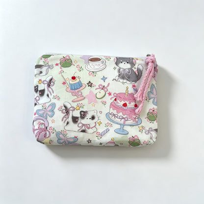 Everyday Bow Printed Fabric Pouch