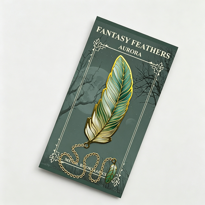 Metal Feather Bookmark
