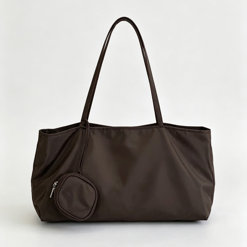 Wide Tote Bag Round Pouch
