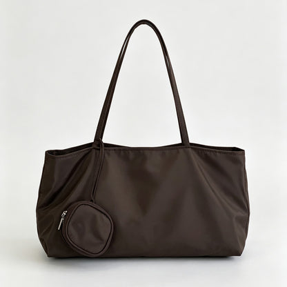 Wide Tote Bag Round Pouch