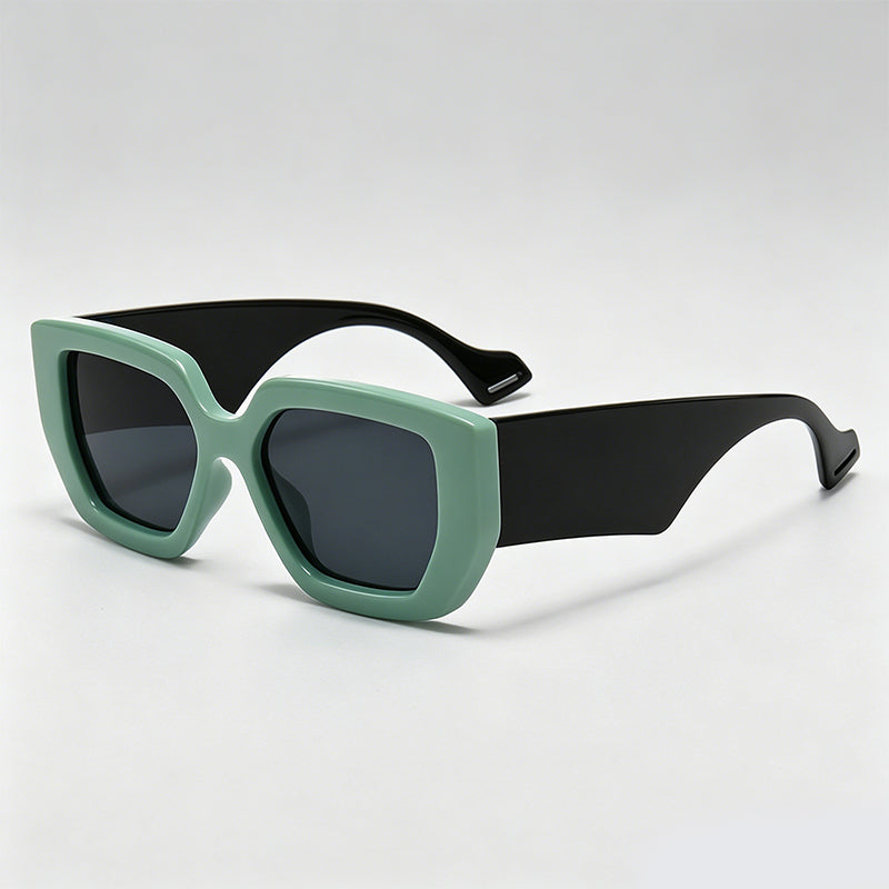 Wide Thick Temple Square Oversized Trend Fashion Sunglasses
