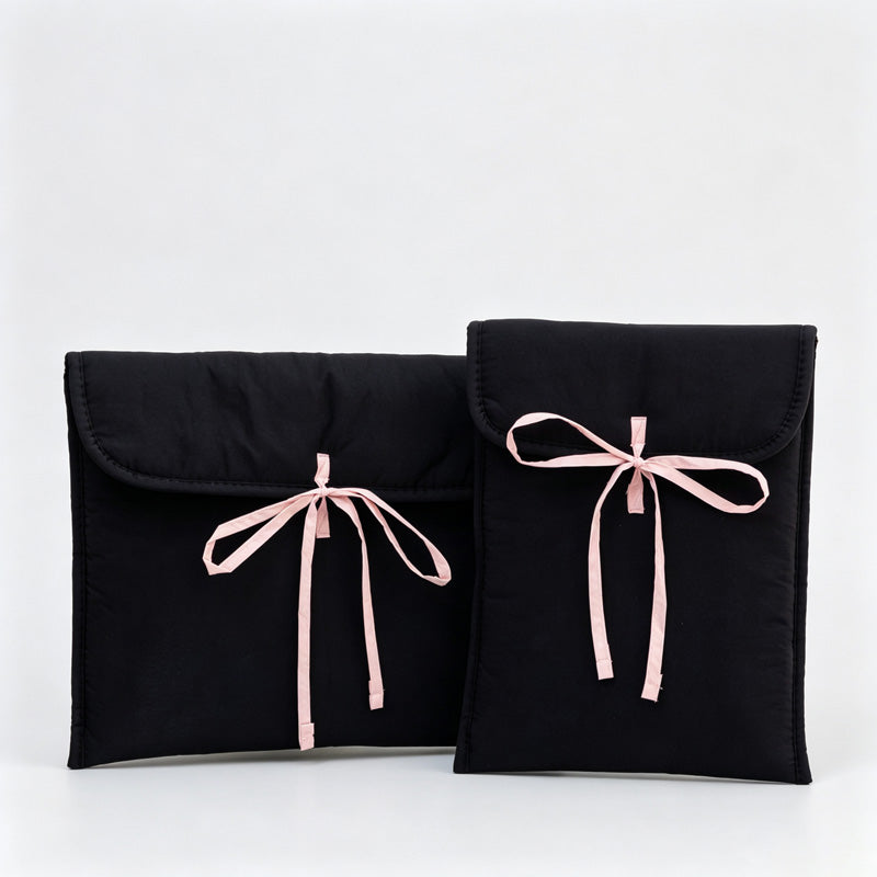Bow‑Tie Flap Laptop Sleeve