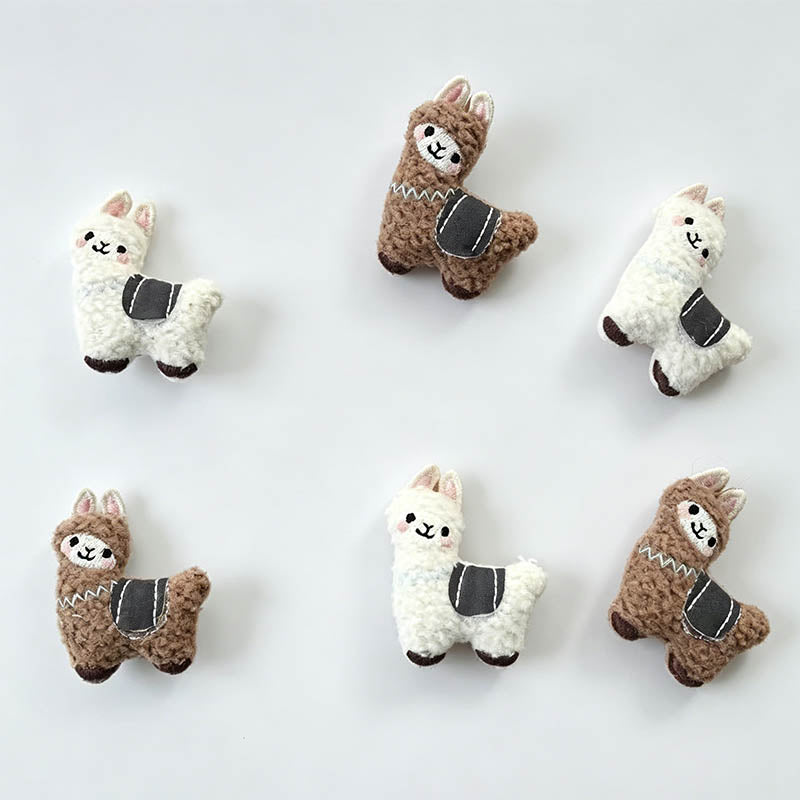 Cute Embroidered Fabric Alpaca - Shopdayla Wholesale - #8594
