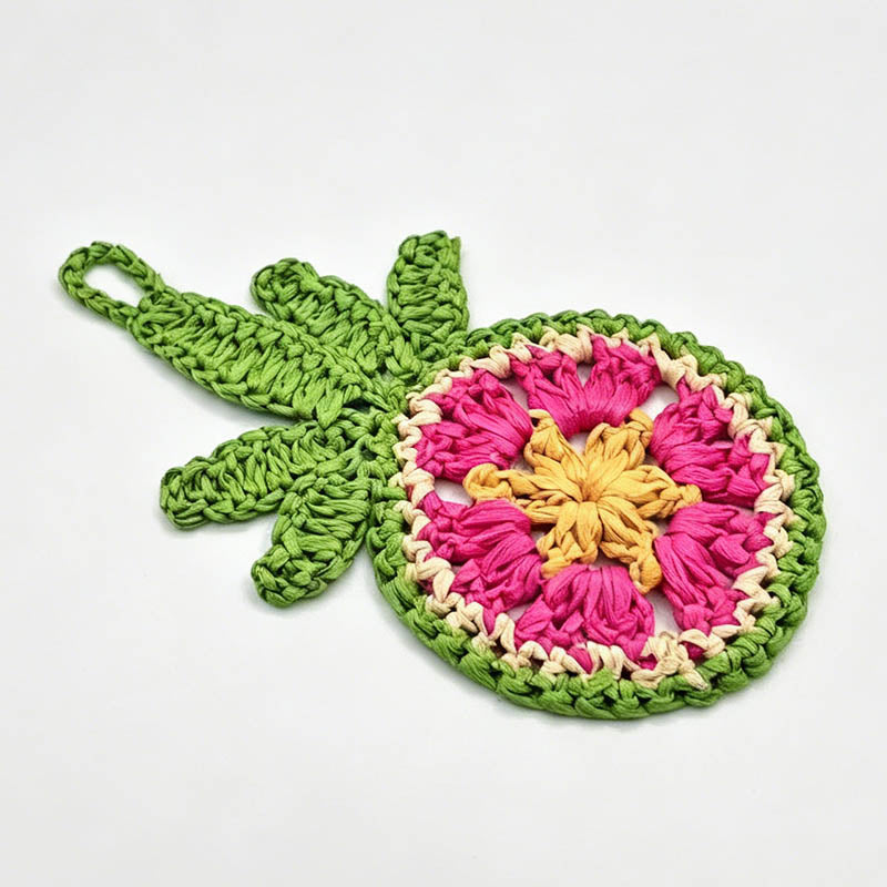 Woven Pineapple Keychain Bag C - Shopdayla Wholesale - #4258