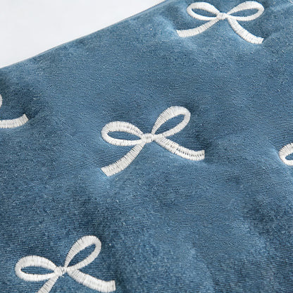 Denim Embroidered Handheld Laptop Sleeve