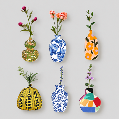Blue White Vase Fridge Magnet