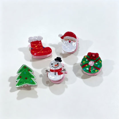 Snowman Tree Hair Clip