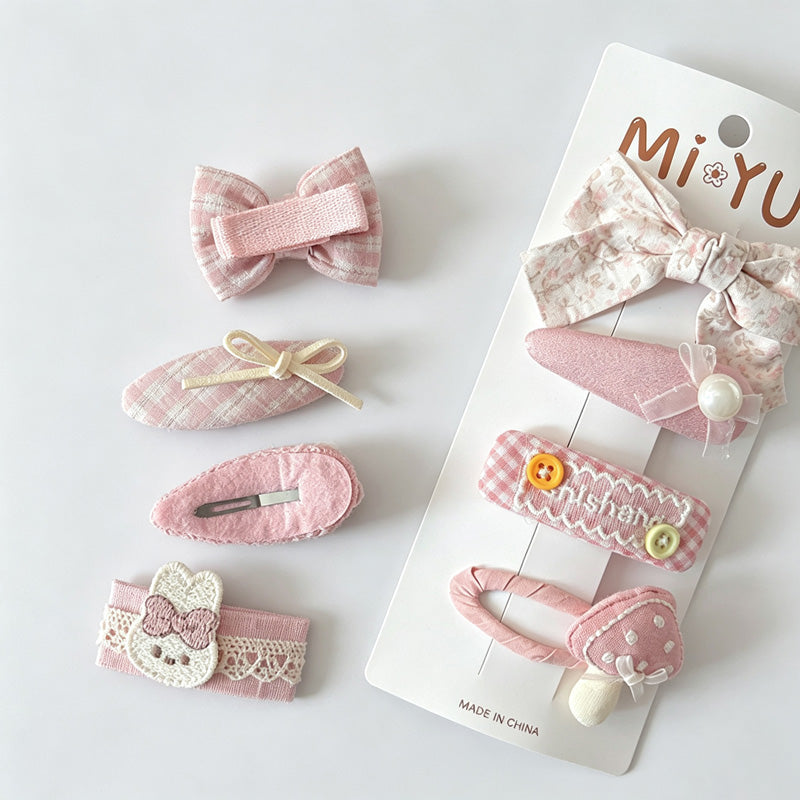 Bow Shape Hair Clip Set