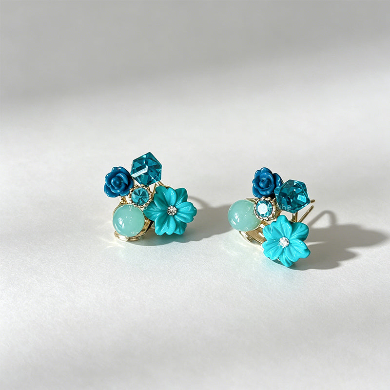 Elegant Luxury Blue Crystal St - Shopdayla Wholesale - #3906