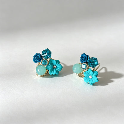 Elegant Luxury Blue Crystal St - Shopdayla Wholesale - #3906