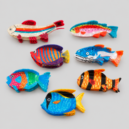 Ocean Fish Colorful Hair Claw Clips